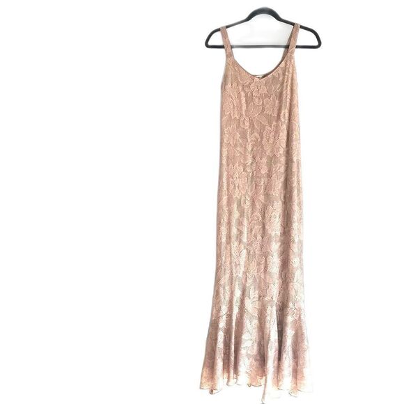 Dresses & Skirts - Spencer Alexis Gold Lace Sleeveless Long Dress
